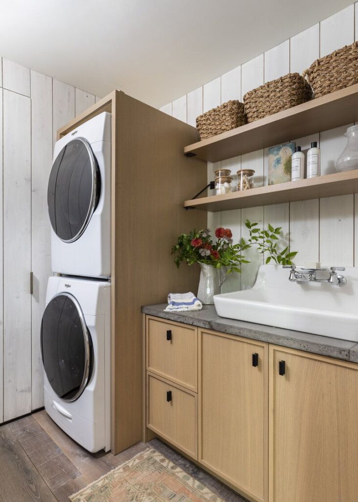 Commercial laundry room layout